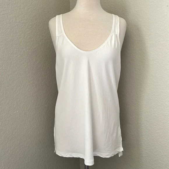 LULULEMON white open back tank top - Picture 1 of 8